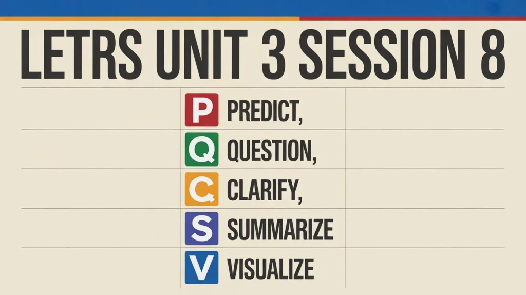 LETRS Unit 3 Session 8